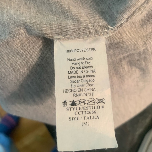 Carole Christian denim & faux sheep vest, size M - Picture 7 of 7